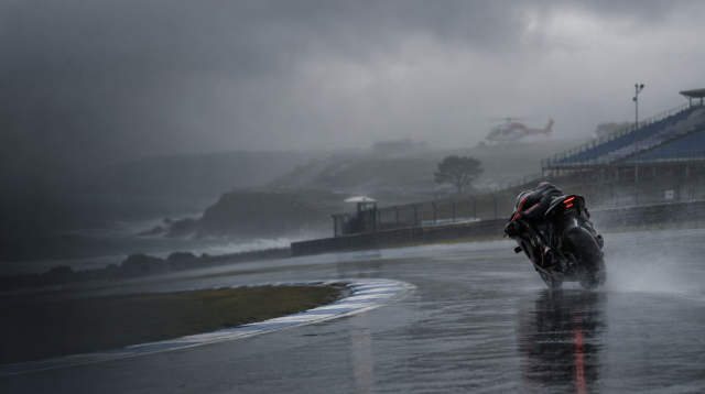 MotoGP Phillip Island 2026, aktivitas lintasan tertunda akibat cuaca buruk dan jarak pandang terbatas.